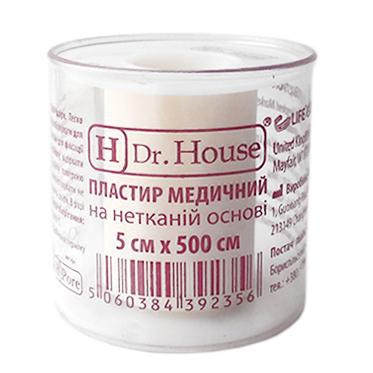 ПЛАСТИР медичний «H Dr. House» 5*500см пласт. котушка, на нетканній основі