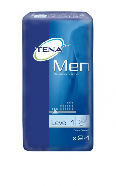 ПРОКЛАДКИ урологічні для чоловіків що страждають від нетримання сечі TENA FOR MEN level 1 №24