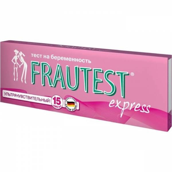 ТЕСТ для визначення вагітності в сечі ФРАУТЕСТ «FRAUTEST» тест-смужка, express №1