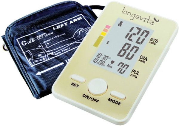 ТОНОМЕТР вимірювач автоматичний артеріального тиску ЛОНГЕВІТА «LONGEVITA» BP-102
