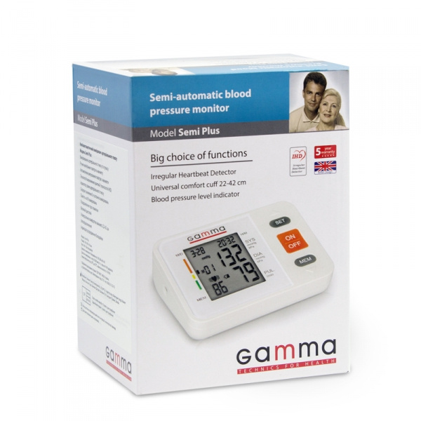 ТОНОМЕТР вимірювач артеріального тиску ГАММА «GAMMA» Semi plus