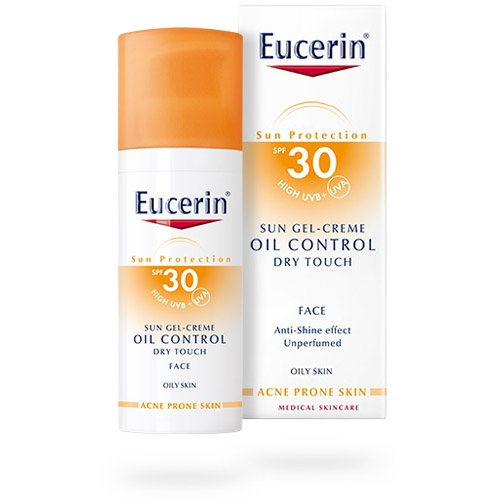 ЕУЦЕРИН «EUCERIN» гель-крем сонцезахисний SPF30 50мл для жир.шкіри і схильної до акне шкіри обличчя