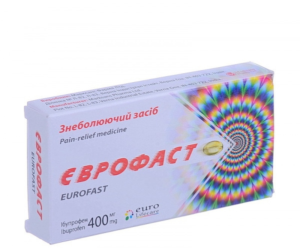 ЕВРОФАСТ капс. 400 мг №10