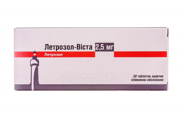 ЛЕТРОЗОЛ-ВИСТА табл. п/о 2,5 мг №30