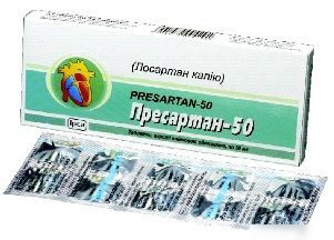 ПРЕСАРТАН-100 табл. п/о 100 мг №30
