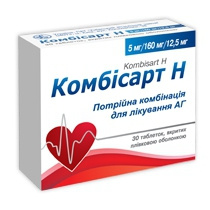 КОМБИСАРТ H табл. п/о 177,5 мг №30