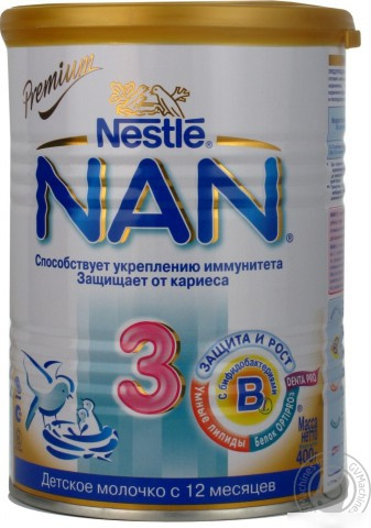 СУМІШ суха молочна НАН «NAN 3» 800г з 12місяців