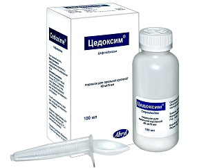 ЦЕДОКСИМ порошок для оральн. сусп. 40 мг/5 мл фл. 100 мл