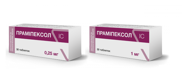 ПРАМИПЕКСОЛ IC табл. 1 мг №30