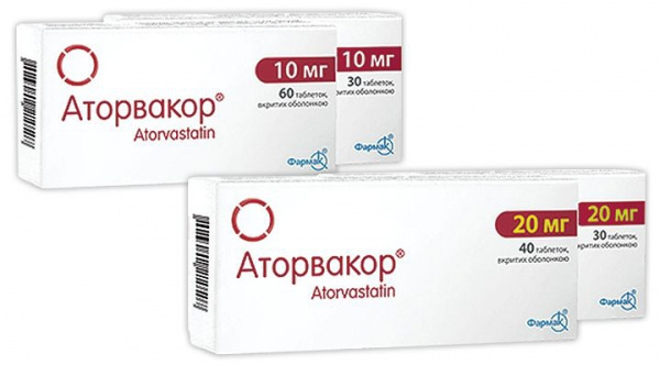 АТОРВАКОР табл. п/о 40 мг №30