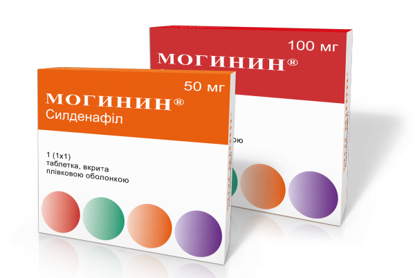 МОГИНИН СИЛДЕНАФИЛ табл. п/о 100 мг №1