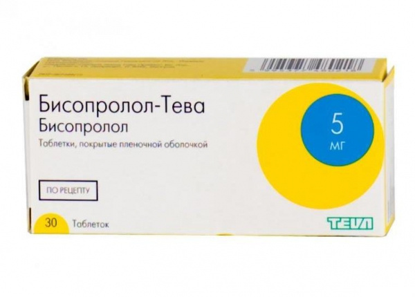 БИСОПРОЛОЛ-ТЕВА табл. 5 мг №30