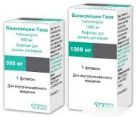 ВАНКОМИЦИН-ТЕВА лиофил. д/р-ра д/инф 1000 мг фл. №1