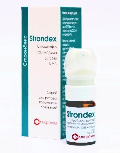 СТРОНДЕКС спрей для ротовой полости 12,5 мг/доза 5 мл_Медикард