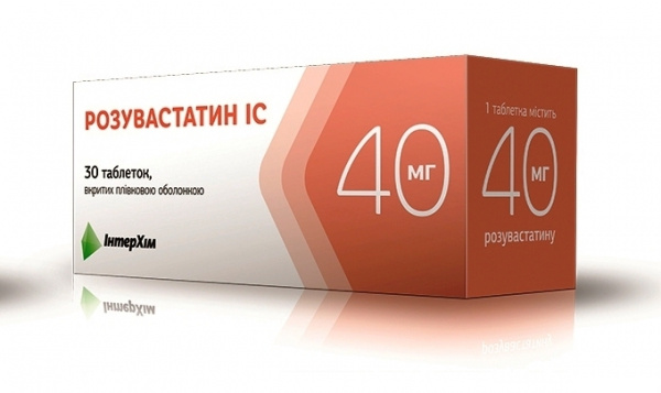 РОЗУВАСТАТИН IC табл. п/о 40 мг №30