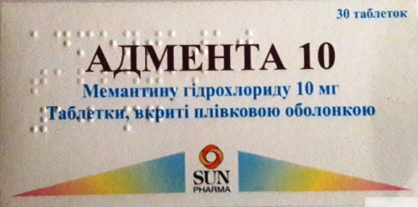АДМЕНТА 10 табл. в/о 10мг №30