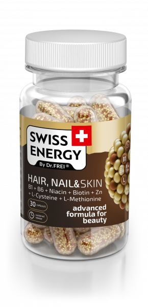 ВІТАМІНИ SWISS ENERGY by DR.FRE волосся, нігті і шкіра Hair, Nail &   Skin №30