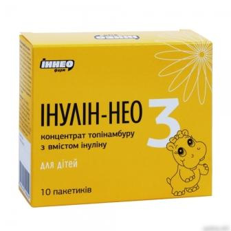 ІНУЛІН-НЕО 3 для дітей пакет-саше ванілін №10