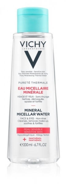 ВИШИ Пюрте термаль Мицеллярная вода для чувствительной кожи лица и глаз 200мл