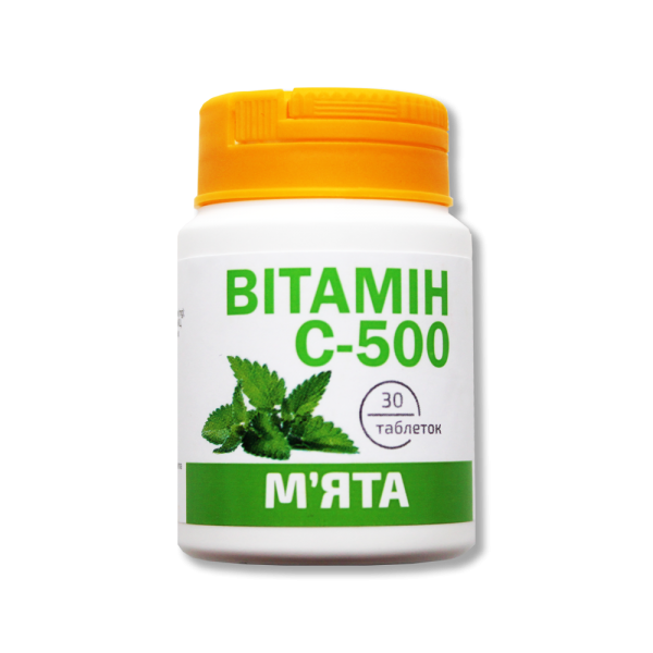 ВИТАМИН C 500 мг табл. со вкусом мяты №30
