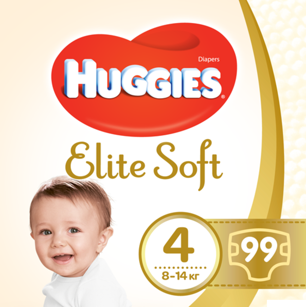 ПІДГУЗКИ дитячі HUGGIES ELITE SOFT розмір 4 №33