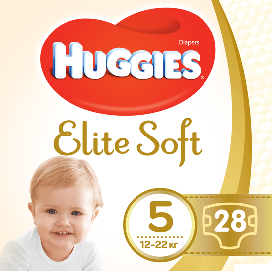 ПІДГУЗКИ дитячі HUGGIES ELITE SOFT розмір 5 №28