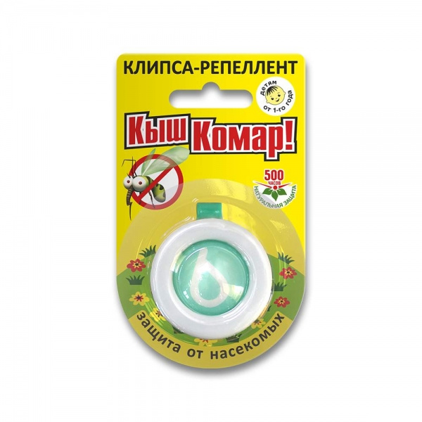 КЛІПСА-РЕПЕЛЕНТ «Киш-Комар» з маслом цитронели