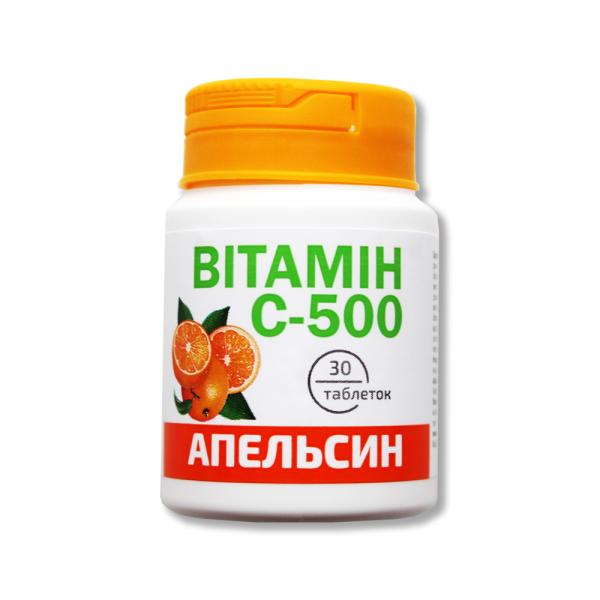 ВИТАМИН C 500 мг табл. со вкусом апельсина №30