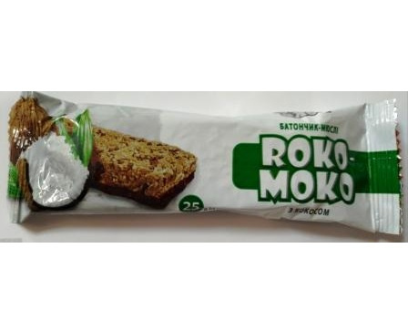 БАТОНЧИК «ROKO-МOKO» мюсли с кокосом 25г