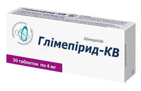 ГЛИМЕПИРИД-КВ табл. 4 мг блистер №30