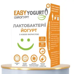 ЙОГУРТ Easy yogurt комплекс лактобактерій капс. 500мг №30