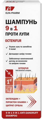 ОКТЕНІФУР інтенсивна крем-паста проти лупи 75мл + лосьйон 250мл + шампунь 9в1 200мл