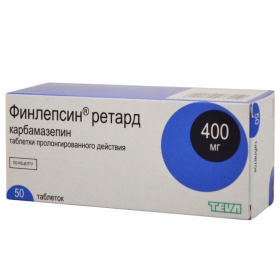 ФИНЛЕПСИН 400 РЕТАРД табл. пролонг. дейст. 400 мг №50