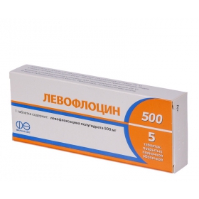 ЛЕВОФЛОЦИН 500 табл. п/о 500 мг блистер №5