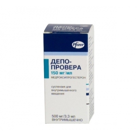 ДЕПО-ПРОВЕРА суспензия д/ин. 500 мг фл. 3,3 мл №1