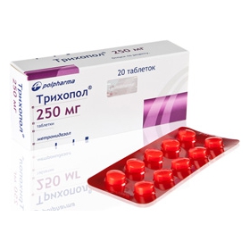ТРИХОПОЛ табл. 250 мг блистер №20