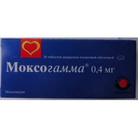 МОКСОГАММА табл. п/плен. оболочкой 0,4 мг №30