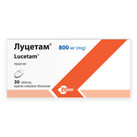 ЛУЦЕТАМ табл. п/плен. оболочкой 800 мг блистер №30