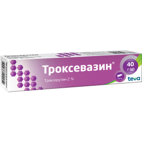ТРОКСЕВАЗИН гель 2% туба 40г