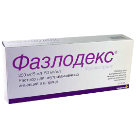 ФАЗЛОДЕКС раствор для инъекций 250 мг шприц 5 мл №2