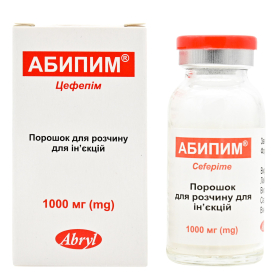 АБИПИМ порошок для приготовления ин. р-ра 1000 мг фл. №1