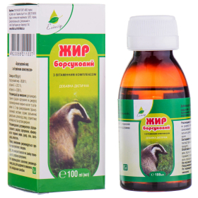 БАРСУЧИЙ жир з вітамінним комплексом «ЕЛІКСИР» 100мл