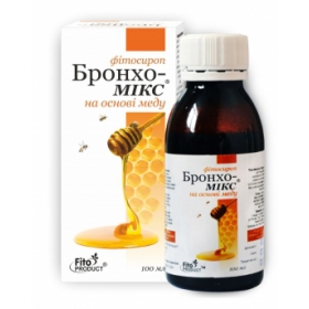 БРОНХО-МІКС на основі меду фітосироп 100мл