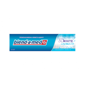 ЗУБНАЯ ПАСТА «BLEND-A-MED 3D WHITE СВЕЖЕСТЬ» 100 мл
