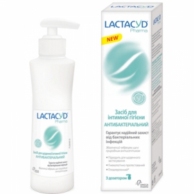 ЛАКТАЦИД ФАРМА антибактеріальний засіб для інтимної гігієни 250мл з дозатором