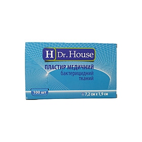 ПЛАСТИР медичний бактерицидний «H Dr. House» 7,2*2,3см тканинний №20
