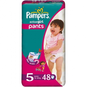 ПІДГУЗКИ дитячі PAMPERS ACTIVE GIRL PANTS junior №48