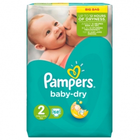 ПОДГУЗНИКИ ДЕТСКИЕ PAMPERS NEW BABY-DRY mini №68