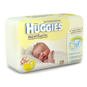 ПОДГУЗНИКИ ДЕТСКИЕ ГИГИЕНИЧЕСКИЕ HUGGIES NEWBORN размер 1 №28