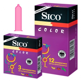 ПРЕЗЕРВАТИВИ СІКО «SICO» COLOR ароматиз., кольор. №12